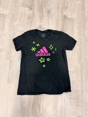 🖤💚 Adidas Neon baby Graphic Tee | Y2K Vibes 💖✨